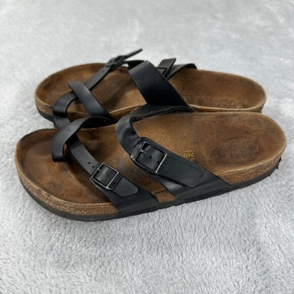 Birkenstock Mayari Black Leather Sandals Women’s Size 37 EU - Picture 6 of 9